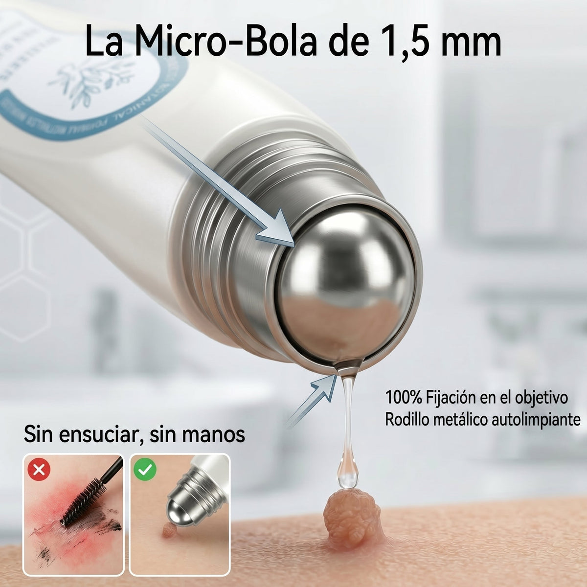 𝐏𝐢𝐜𝐝𝐨®🌸🌸 Borrador de Verrugas y Manchas en 7 Días (𝐀𝐩𝐥𝐢𝐜𝐚𝐝𝐨𝐫 𝐫𝐨𝐥𝐥-𝐨𝐧: 𝐬𝐢𝐧 𝐝𝐨𝐥𝐨𝐫 𝐧𝐢 𝐜𝐢𝐜𝐚𝐭𝐫𝐢𝐜𝐞𝐬)✨