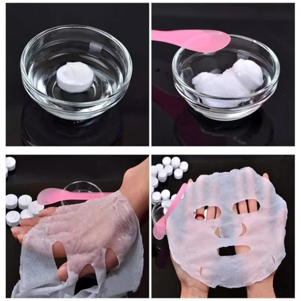 NEW High-end 30/50PCS Disposable Compressed Facial Mask Portable Non-woven Face Mask Facial Towel Coin Cotton Wrapped Tissues